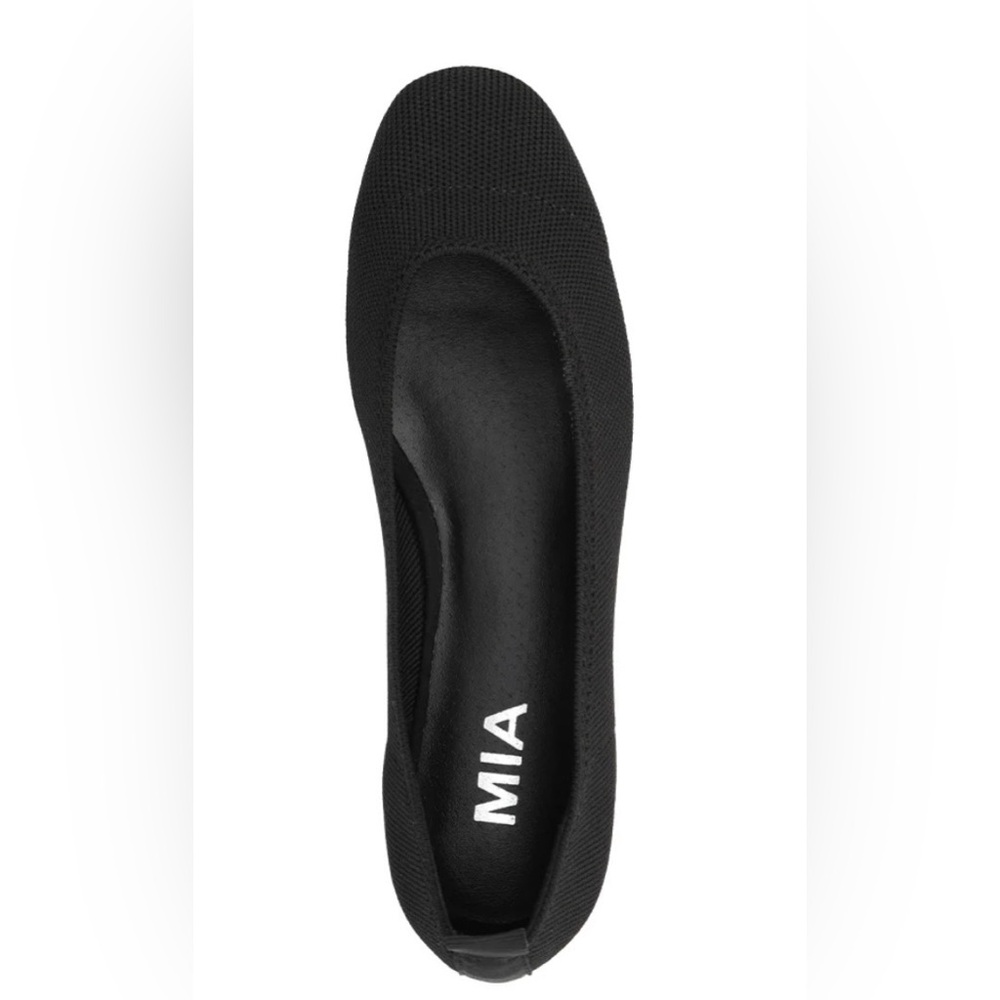 MIA Rasia Black Knit Slip-On Ballet Flat